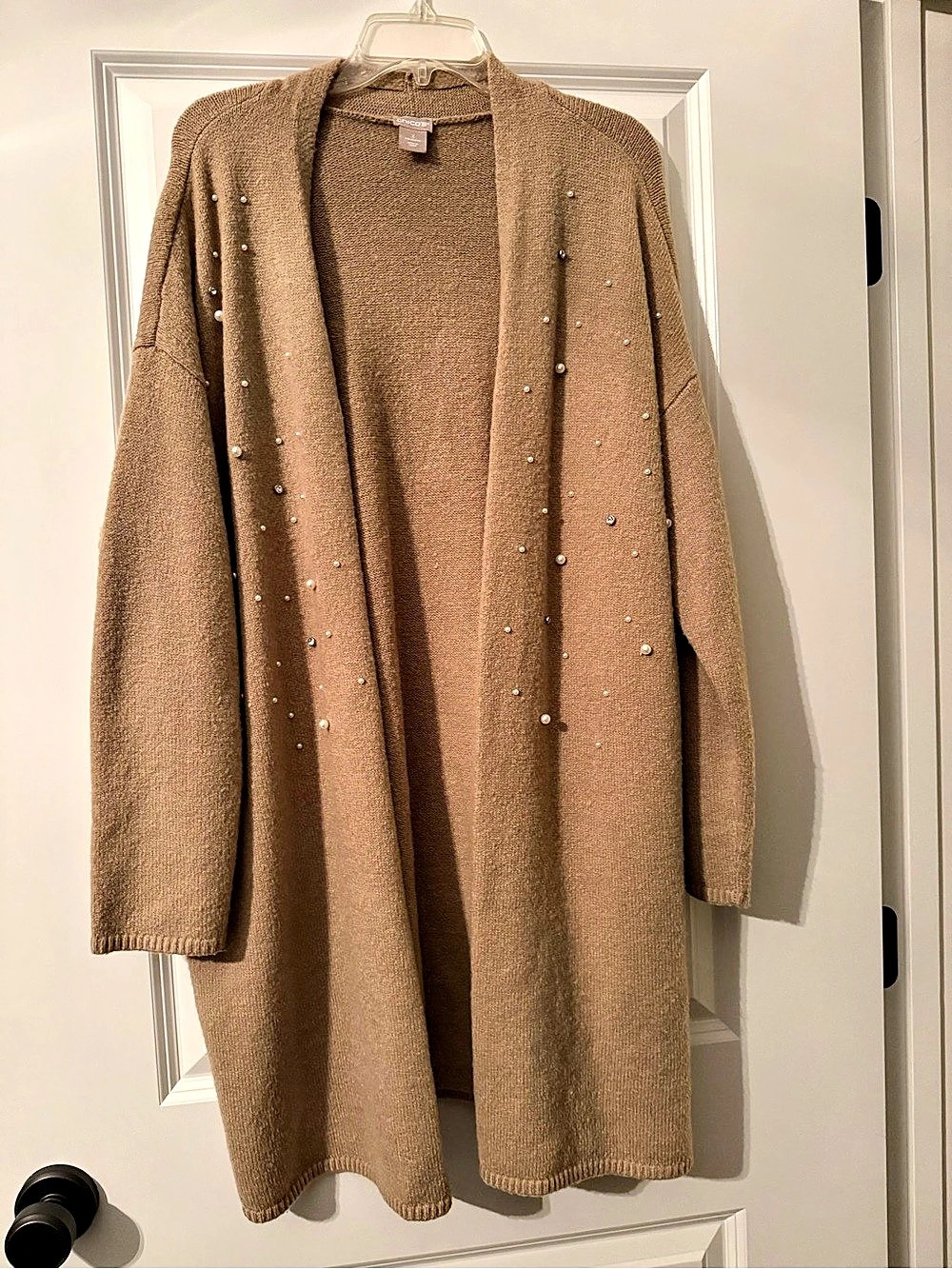 Chico's Embellished Cardigan. Size 3 EUC